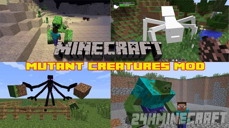 Mutant Creatures Mod For Minecraft 1 12 2 1 10 2 1 8 9 1 7 10 24hminecraft Com