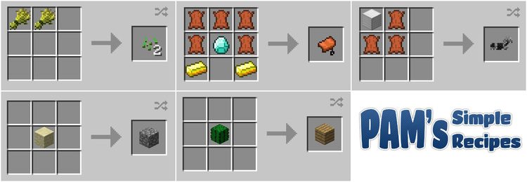 Pam’s Simple Recipes Mod (1.12/1.11.2/1.8.9/1.7.10) | 24hMinecraft.com