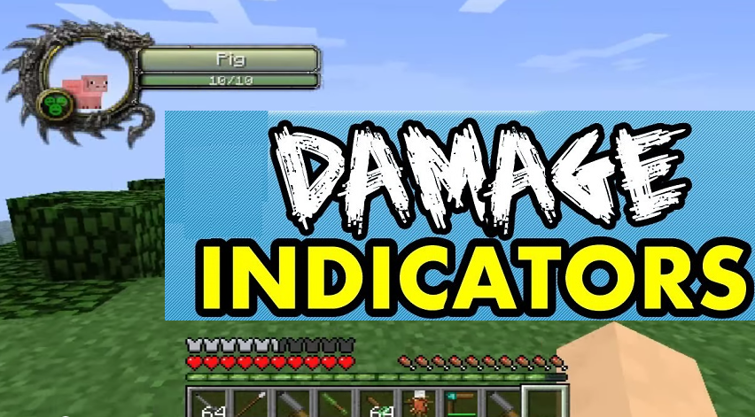 Damage Indicators Mod 1.16.3/1.12.2/1.8/1.7.10 Health Bars For Mobs ...