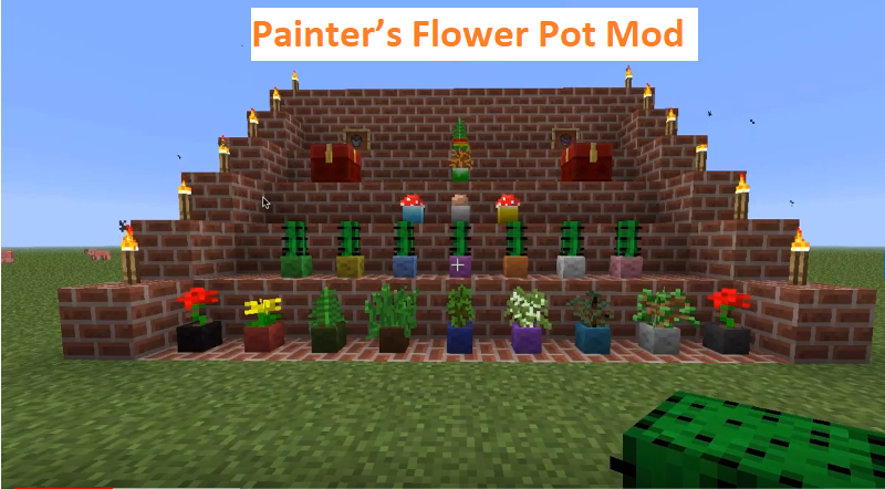 Painter's Flower Pot Mod for Minecraft | 24hMinecraft.com