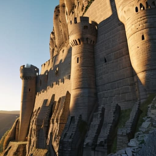 Building a castle without it being a cube.