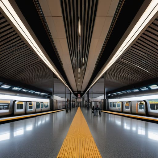 Architects building a train station platform.