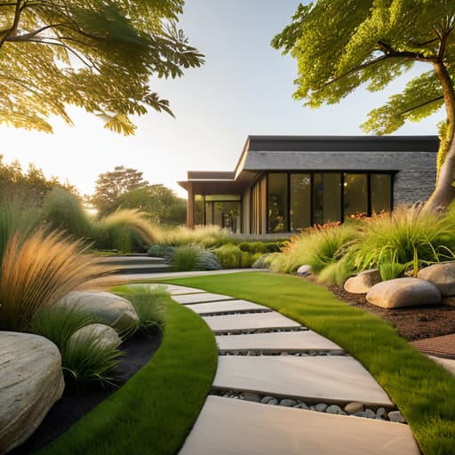 How to landscape around a build.