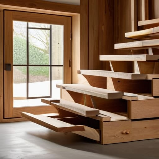 How to make custom furniture from stairs.