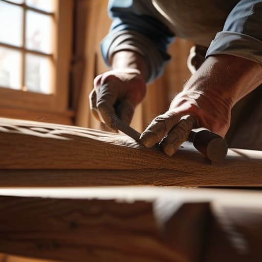 Simple timber framing medieval building techniques.